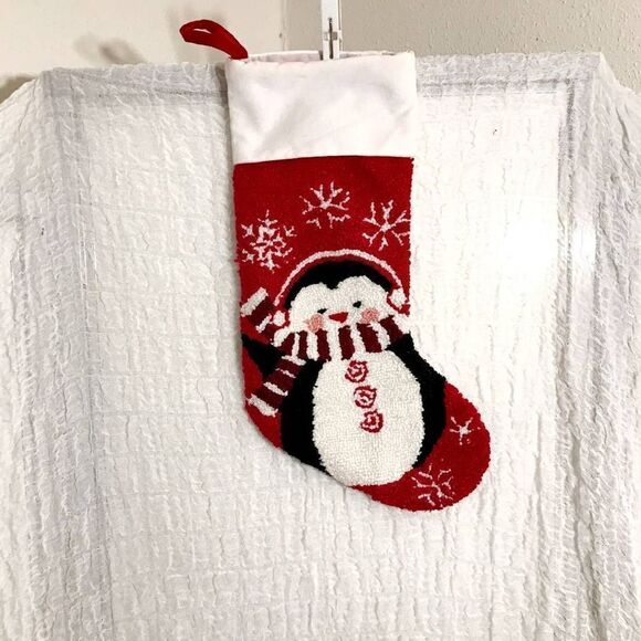 Christmas Winter Penguin Stocking - Picture 1 of 11